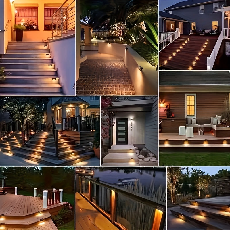10-Pack Solar Outdoor LED Garden Lights – Weatherproof